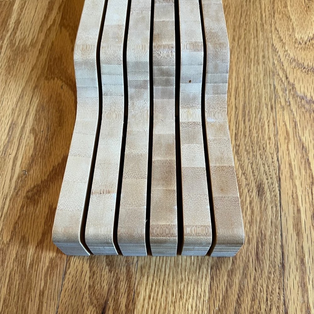 In Drawer Knife Storage Wood Block Organizer 16 Slot - Picture 1 of 8